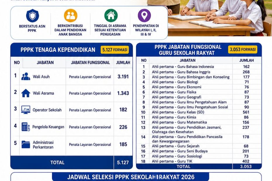 REKRUTMEN PPPK SEKOLAH RAKYAT TAHUN 2026